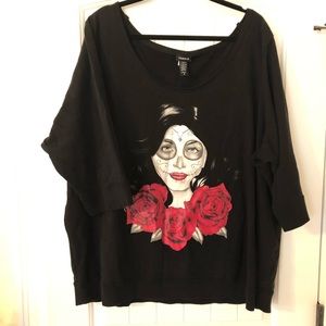 Torrid 3/4 sleeve sweatshirt sz 4